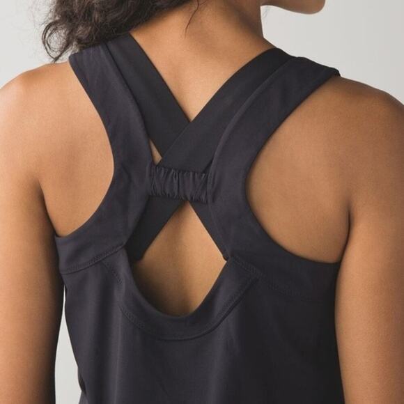 Lululemon Black Speedy Runsie Running One Piece Romper Sleeveless Women's Size 6 - Picture 5 of 6